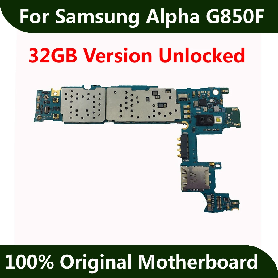 Оригинальный официальный материнская плата для samsung Galaxy Alpha G850F 32 ГБ
