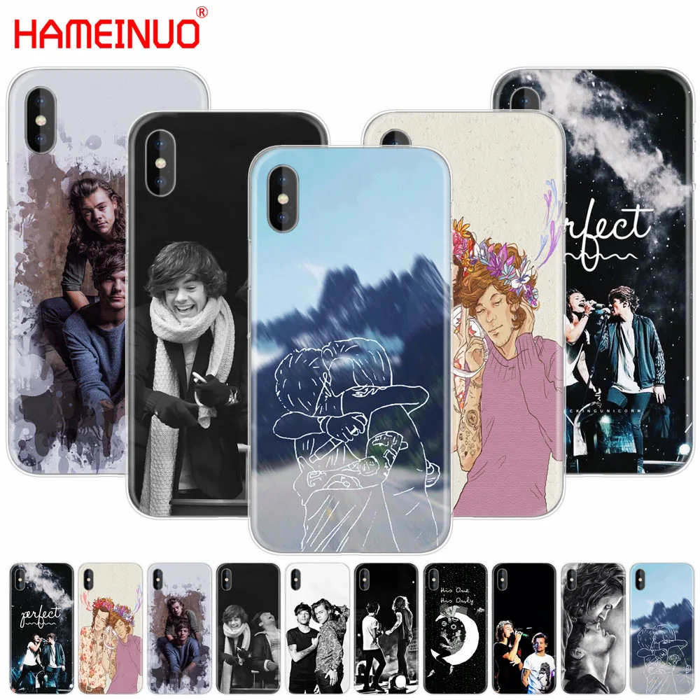 Kopen HAMEINUO Larry Stylinson mobiele telefoon Cover case voor iphone X 8 7 6 4 4 s 5 5 s SE 5c 6 s plus