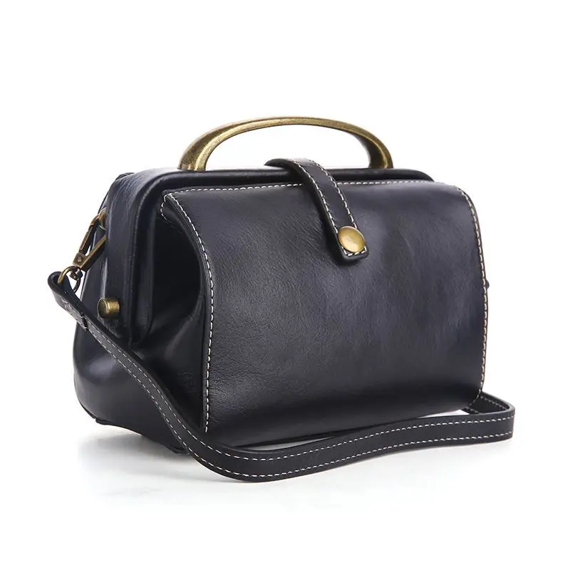 

LOEIL Doctor handbags leather suede leather doctor bag Guangzhou retro handbags wild Messenger bag