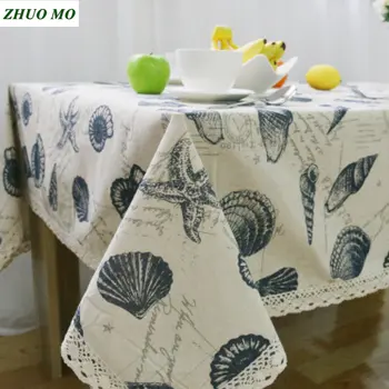 

Shell Lace Table Cloth Kitchen accessories restaurant home decoration Hotel Rectangular Tablecloth Party Home Dining Table Cover