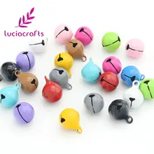 Lucia Crafts 12 мм случайный смешанный Колокольчик для рождественской вечеринки, свадьбы, фестиваля украшения 12 шт./лот H0211