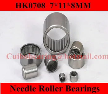 

FREE SHIPPING 100pcs/lot HK0708 Needle roller bearings 7*11*8 HK0708 bearing