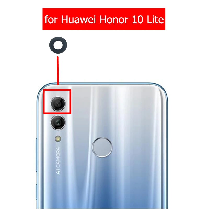 

for Huawei Honor 10 Lite Camera Glass Lens Back Rear Camera Glass Lens with Glue Sticker Honor 10 Lite Repair Spare Parts