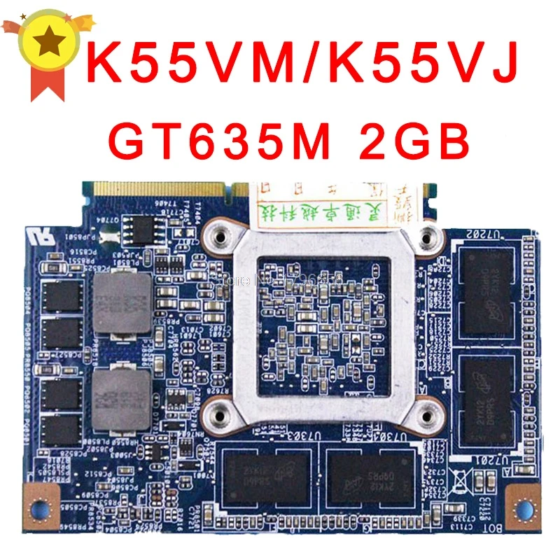 Для ASUS K55VJ K55VM графическая карта GeForce GT 635M N13P-GLR-A1 2GB видеокарта