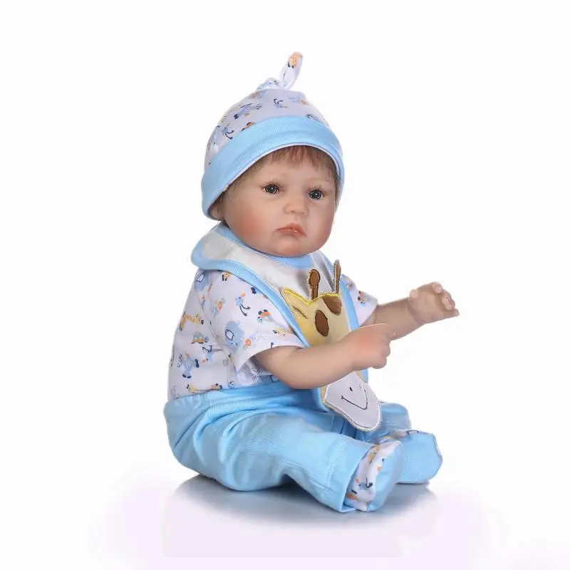 Reborn baby boy куклы 1" 40 см мягкий корпус силиконовый reborn Младенцы настоящие спящие новорожденные дети игрушки для детей подарок bonecas