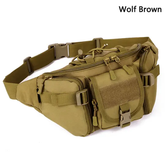 Протектор Плюс тактическая комбинированная шестеренка комплект походная Водонепроницаемая поясная сумка нейлоновая сумка+ 3 Молл маленькие сумочки - Цвет: Wolf Brown
