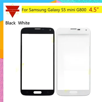 

10pcs\lot New For Samsung Galaxy S5 mini G800F G800H G800 Touch Screen Front Glass Panel TouchScreen Outer Glass Lens NO LCD