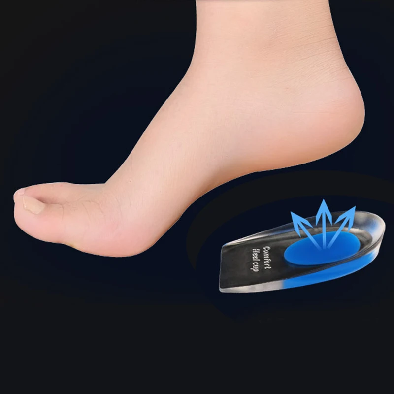 

1 Pair Foot Heel Insoles Silicone Feet Cushion Heel Half Insole Inserts Shoe Pads Foot Care Tool Health Beauty MR0073