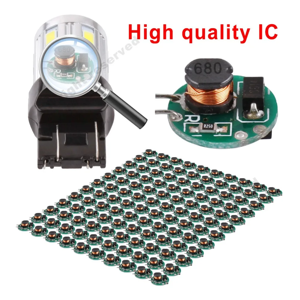 СВЕТОДИОДНЫЙ Автомобильный светильник 2 шт. 7443 12 SMD 5730 W21/5 Вт 5 Вт|car light|parking ledparking