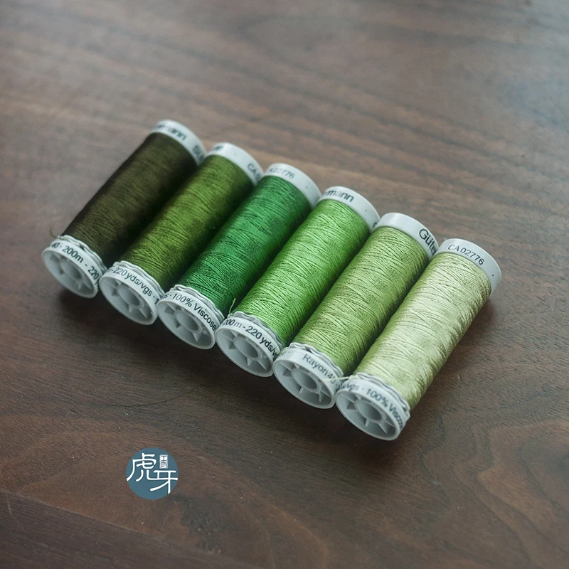 

2018 Top Fashion Promotion Tool Sets French Embroidery Silk Thread Germany Gutermann Gutman Light Green Four Series 200 M