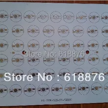 50 Вт 225*175 мм алюминиевая печатная плата за 50 шт х 1 Вт, 3 Вт высокой мощности Мощность светодиодный Светодиодный резец сверхтвердый pcd черный 50 Вт светодиодный PCB