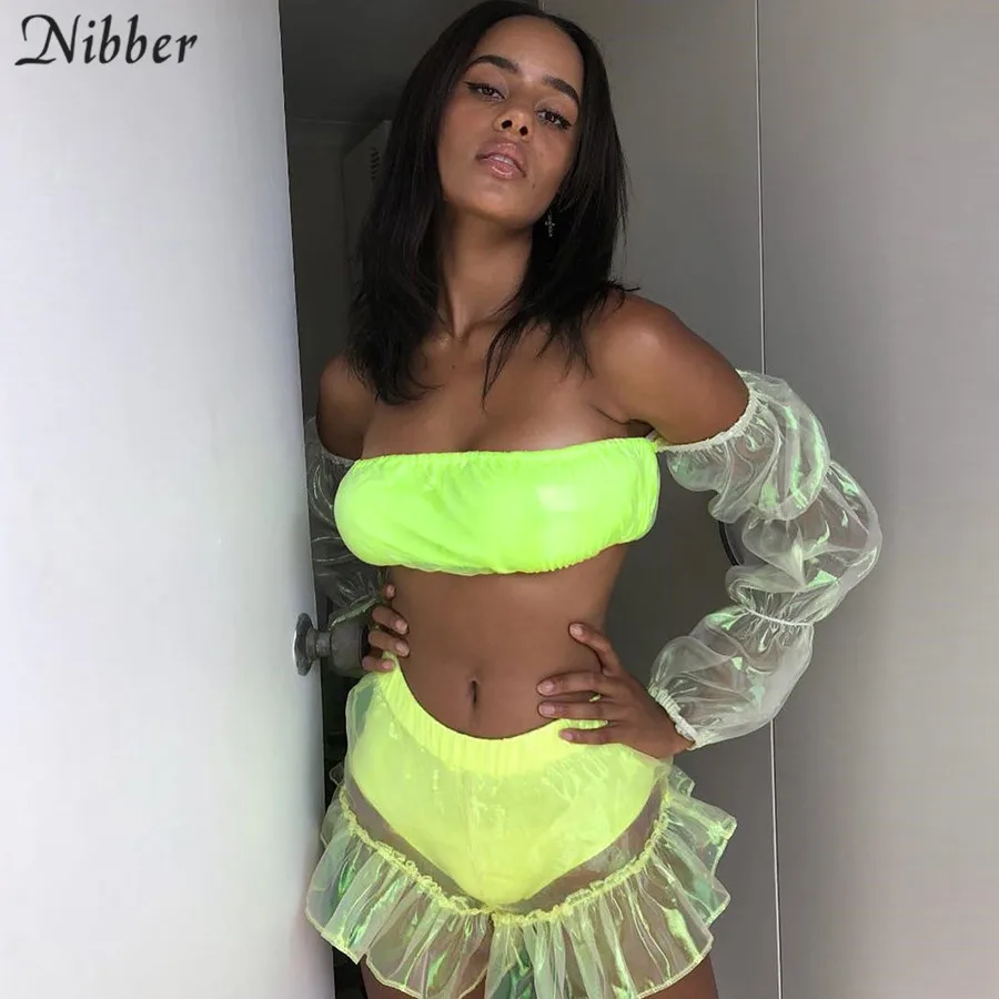 Nibber الصيف مثير نادي النيون المحاصيل قمم إمرأة تي شيرت 2019 الأزياء حزب مثير حمالة تيز كم كامل ضئيلة العصابة تي شيرت Nibber الصيف مثير نادي النيون المحاصيل قمم إمرأة تي شيرت 2019 الأزياء حزب مثير حمالة تيز كم كامل ضئيلة العصابة تي شيرت