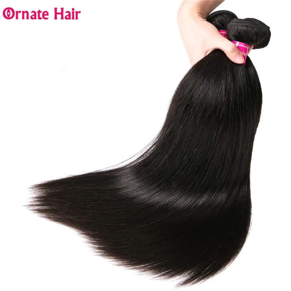 Ornate Hair Brazilian Straight Hair Extension 100% Human Hair Bundles With Closure Weave Bundles With Lace Closure Non Remy Hair Ornate Hair Brazilian Straight Hair Extension 100% Human Hair Bundles With Closure Weave Bundles With Lace Closure Non Remy Hair