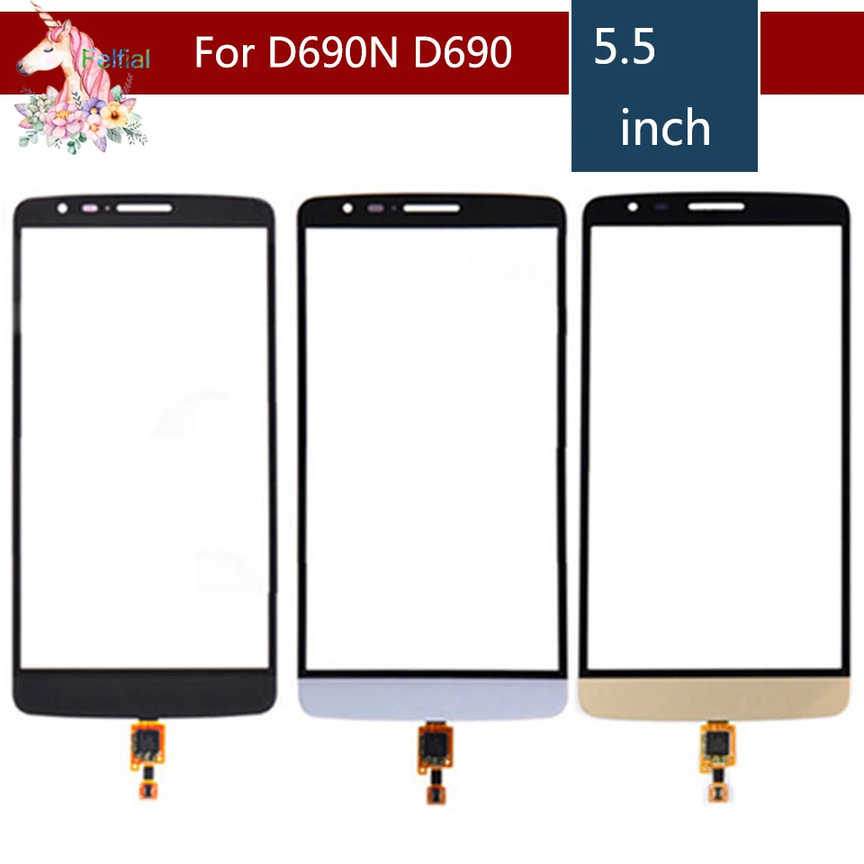 Высокое качество 5 &quotдля LG G3 Stylus D690N D690 сенсорный экран дигитайзер сенсор внешнее