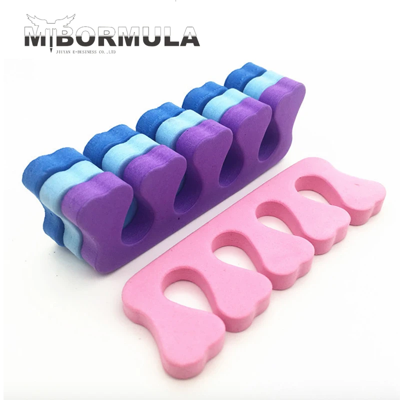

10PCS Soft Toe Finger Separator Foam Sponge Nail Art Tools Feet Care Nail Art Salon Pedicure Manicure Toe Separator random color