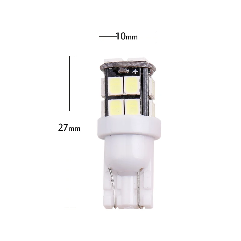 100 шт. светодиодные лампы T10 led w5w 2835 20 SMD 194 168 W5W белые синие красные зеленые для