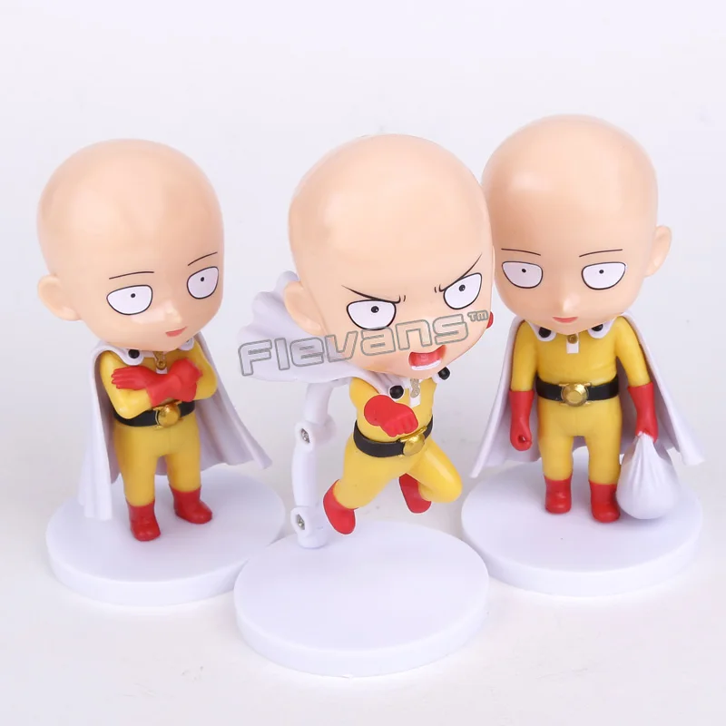 Аниме ONE PUNCH MAN Сайтама ПВХ Фигурки коллекционные игрушки 3 шт./компл. "(10 см