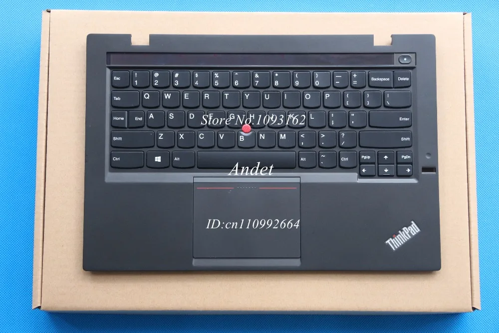 Refurbished Lenovo ThinkPad X1 Carbon Gen 2 MT: 20A7 20A8 Backlit US Keyboard + Palmrest Cover w/ Touchpad