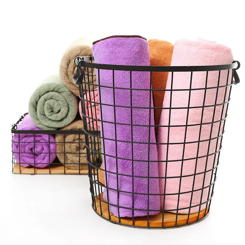 New Arrival Microfiber fabric Solid Coral Cashmere Bath Towel Beauty Salon Sauna Spa Bathrobes Absorbent Beach Towels for Adults