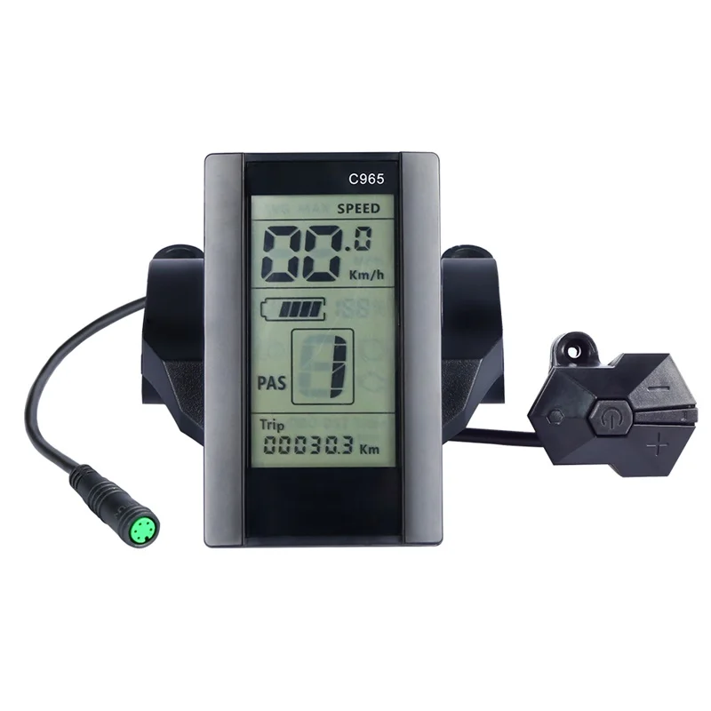 Best BLUENERGY C965 Display Bafang Mid Drive Motor Electric Bike Kit For BBS01B BBS02B BBSHD Mid Motor 0