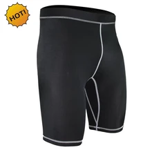 Летние спортивные Леггинсы высокого качества, обтягивающие, базовый слой, черные леггинсы для тренировок, быстросохнущие, компрессионные, тянущиеся, Лайкровые, спортивные шорты