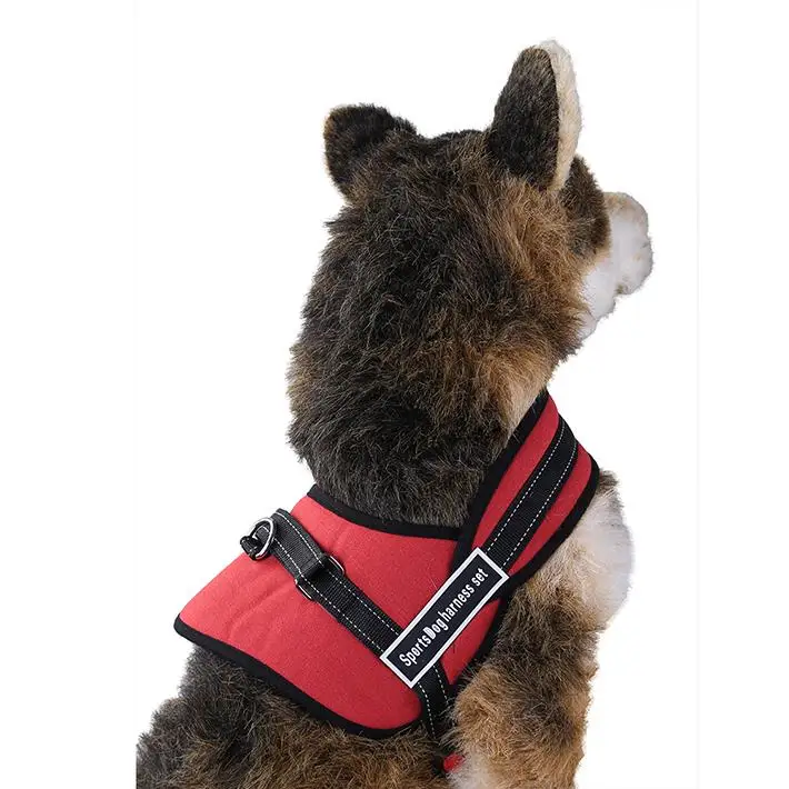 Canvas Comfortable Dog Pet Chest Set Harness Belt Leisure Sponge Canvas