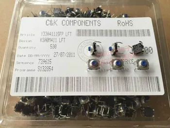 

Original French C&K KSA0M411 Tact Switch Waterproof and Dustproof 7.4*7.4*4.7 Tactile Switch