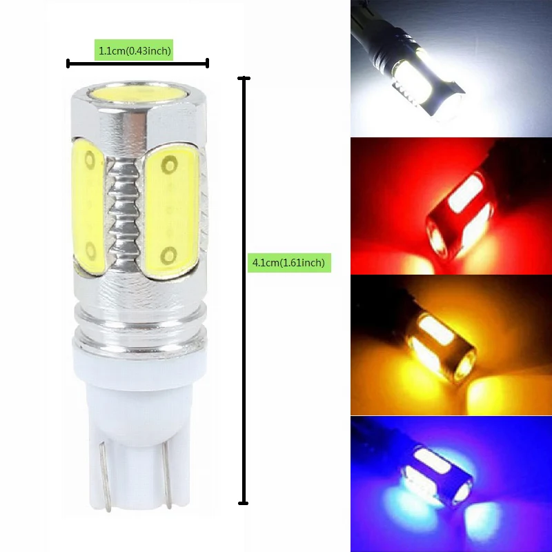 led Lamp COB led 7.5W LED Bulb Super White Yellow Blue Red led 12v