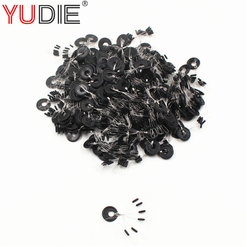 

10 Group 60PCS Fishing Tackle Resistance Line Cylindrical space beans Not to Hurt The Line Vertical Accessories Tool Allure