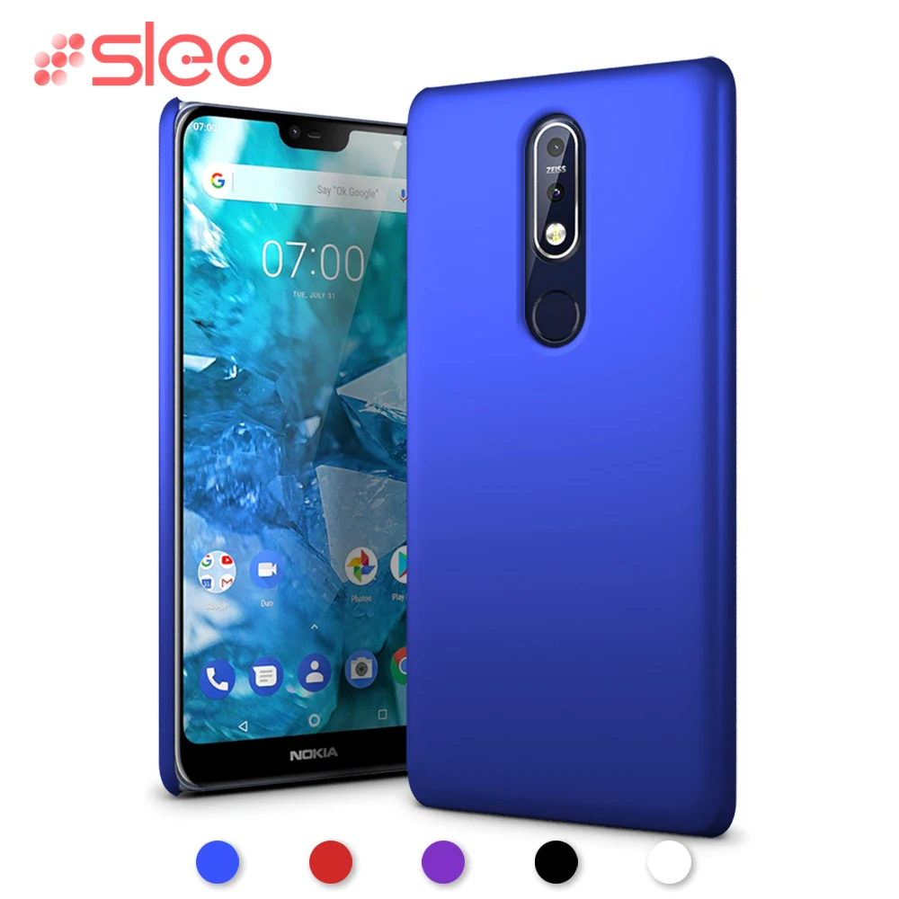 

SLEO Ultra Thin Hard Case for Nokia 7.1 Case Hard Plastic Back Cover for Nokia 7.1 2018 Coque Funda 5.84"