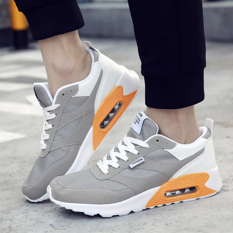 

Men's fashion sneakers mesh breathable comfort shoes light super soft 2019 hot sale casual shoes increase height