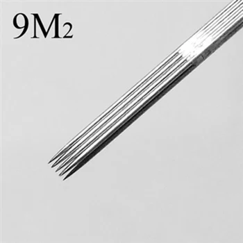 

50Pcs/Lot New Assorted Sterile Disposable Tattoo Needles Double Stack Magnum Shader 9M2 Needle Permanent Makeup agujas tatuaje