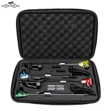 4 шт. светодиодный сигнализатор укуса для ловли карпа, набор для уличной рыбалки, свингер, грузило для рыбы, в коробке для хранения, с подсветкой, свингер, рыболовные снасти, Pesca