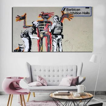 

Policeman Street Art Canvas Prints Picture Modular Paintings For Living Room Poster Wall Home Decor