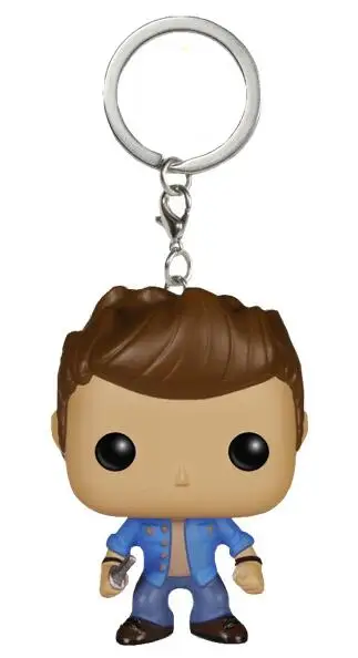 Supernatural Character Dean Castiel Keychain Figure Collection Key Chain Toys for Gifts with Retail Box 2 