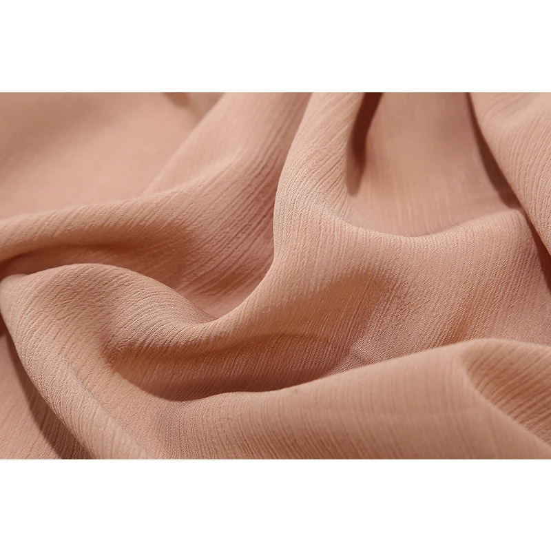 Plain Bubble Chiffon Hijab Scarf Women Wrinkle Chiffon Head Scarf Shawls Pashmian Pleated Muslim Wraps Muslim Hijabs Scarves