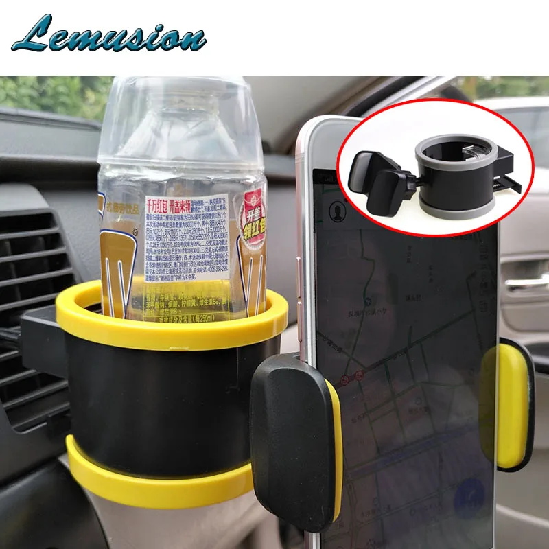 1Pc Car Multifunctional Mobile Phones Stand Air outlet water cup holder