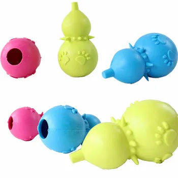 

Pet Rodent Puppy Dogs Toys Play Exercise Plastic Small Gourd Toy For Dogs Pet Perros Squeaky Toys Squeaker Toys Teeth Training