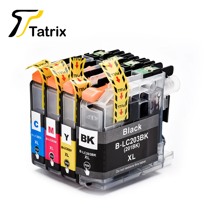 

Tatrix LC201 LC203 Compatibel Ink Cartridge 4PK For Brother MFC-J885DW J460DW J480DW J485DW J680DW J880DW Printer