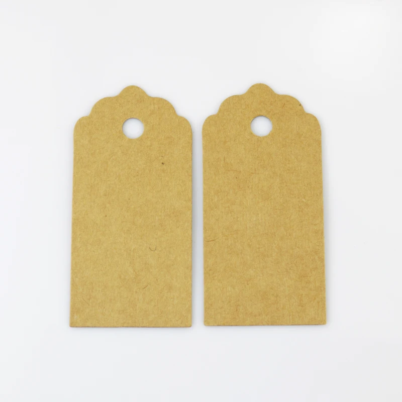Wholesale 9x4.3cm Paper Mark New Kraft Paper Tags Rectangle Hang