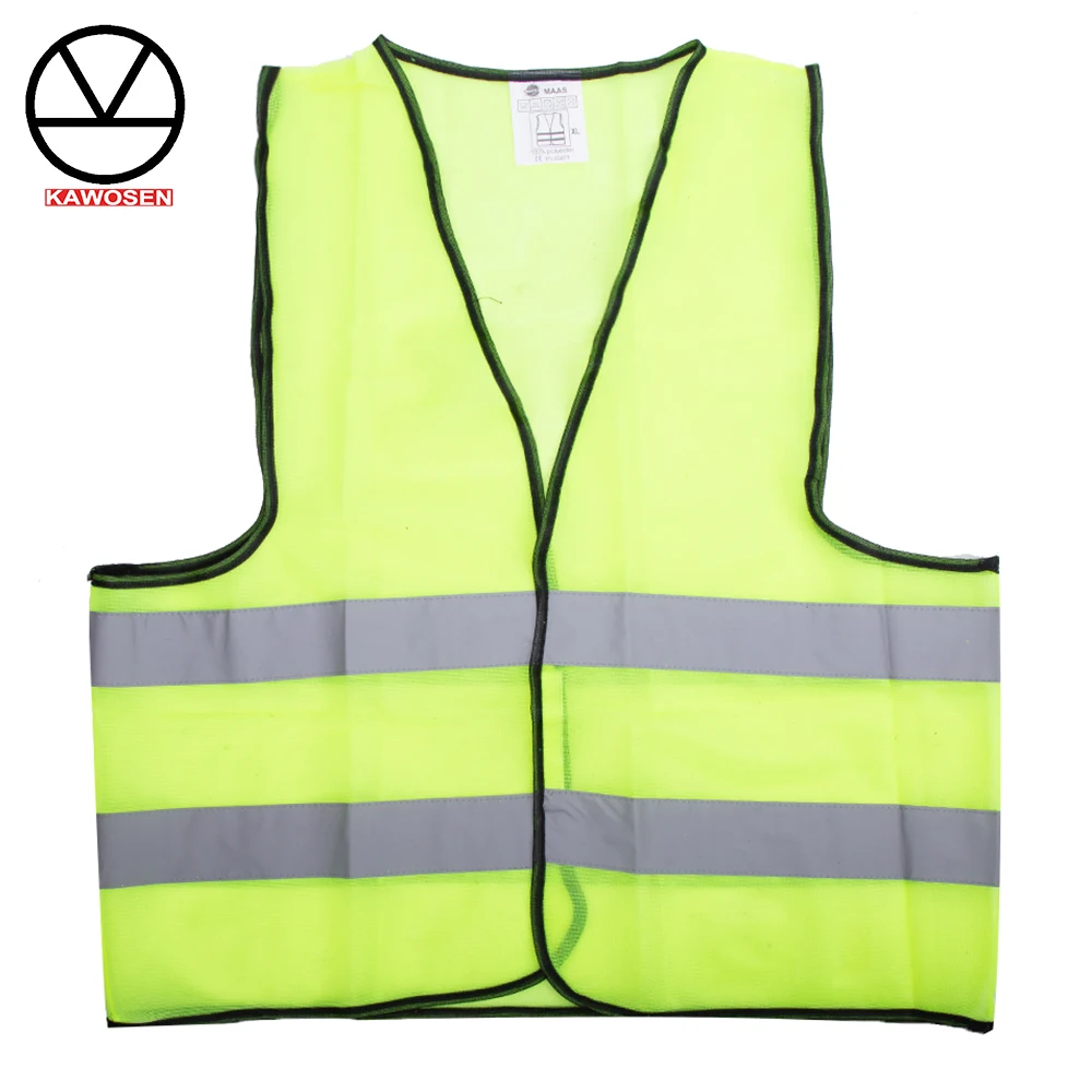 

KAWOSEN Car Motorcycle Reflective Safety Clothing High Visibility Hi Viz Vest Warning Coat Reflect Stripes Tops Jacket RSC_01