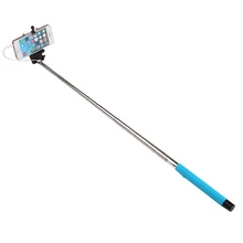 100 см выдвижная для селфи палка с кнопкой дистанционного спуска затвора 3,5 мм кабель проводной селфи монопод для Android IOS телефона Hi drop