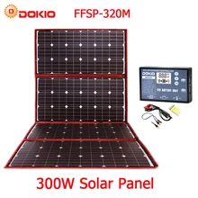 Dokio 300W 18V Flexible Foldable Solar Panel Hiqh Quality Portable Solar Panel China For Camping/Boat/RV/Travel/Home/Car цена Dokio 300W 18V Flexible Foldable Solar Panel Hiqh Quality Portable Solar Panel China For Camping/Boat/RV/Travel/Home/Car цены онлайн
