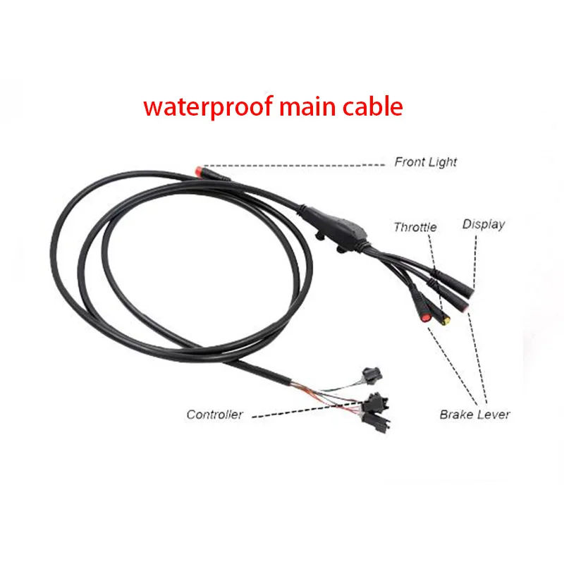 Cheap 36V 48V 250W Electric Bike Controller Set Sine Wave LED SW900LCD Display Waterproof Cable for Electric Bicycle Ebike Kit Parts 3