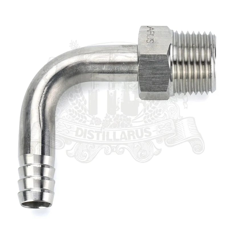 

Hose Pipe and fitting for whirlpool. Thread 1/2" (DN15). Stainlees steel 304