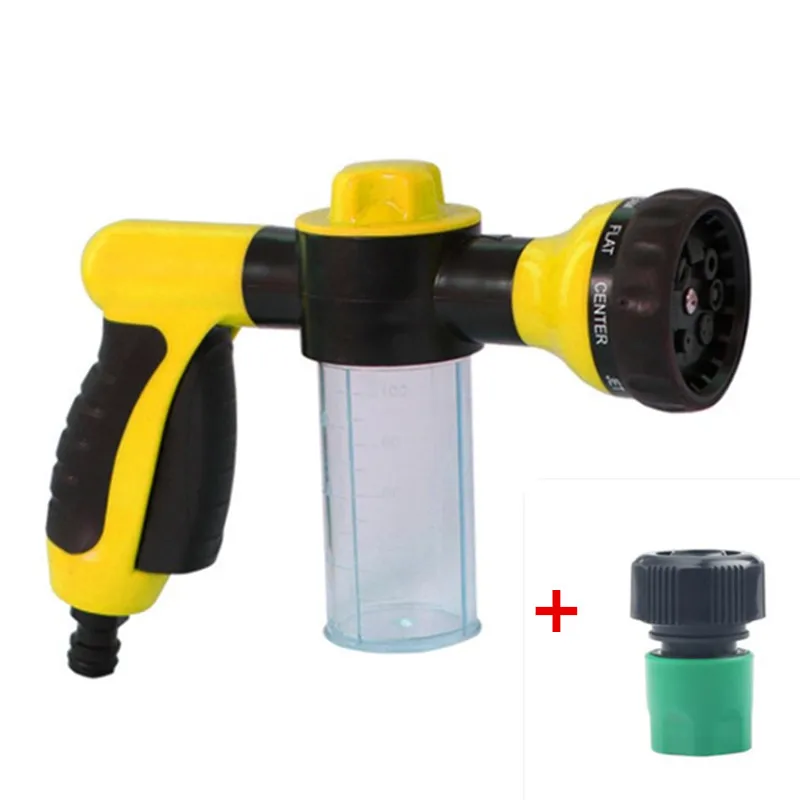 

8 Function Sprayer Multifunctional Foam Water Gun With Flow Connector Car Washing Water Gun Home Irrigation Garden Watering W111