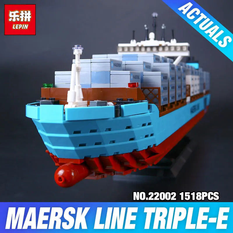 

the the Maersk Cargo Container Ship the 22002 Genuine Technic Series Set 10241 Building Blocks Bricks KID Educational Toys