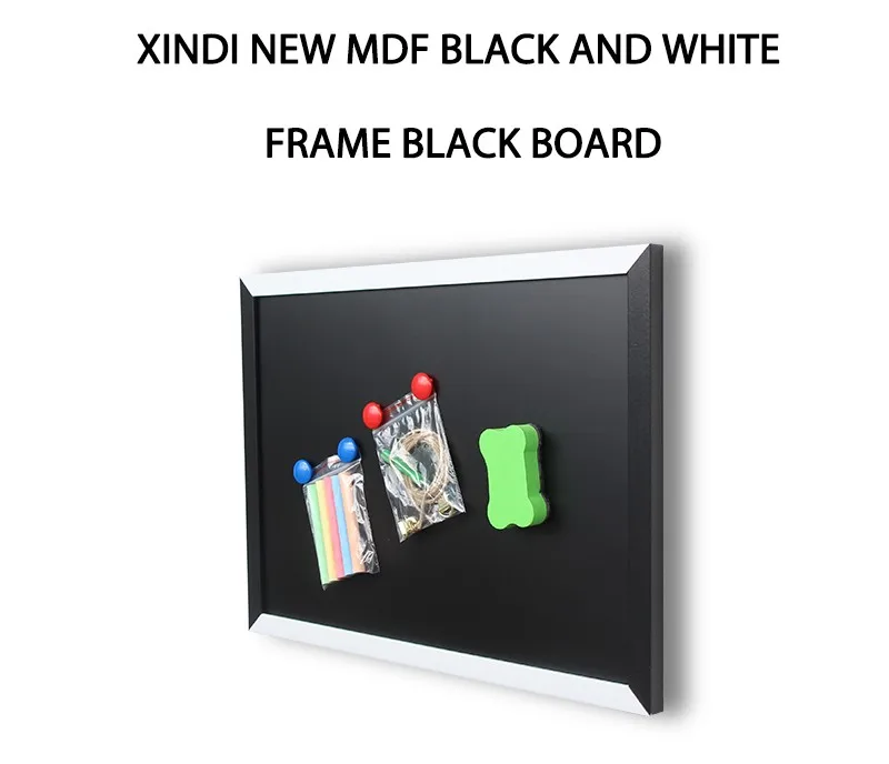 Quadro de Madeira Magnético do Mdf do Quadro Branco de Xindi Quadro de Mensagem 30*40cm para Notas Preto Casa Decorativo Desenho Quadro & 15 decorativo desenho quadro quadro de mensagem 30*40cm para notas