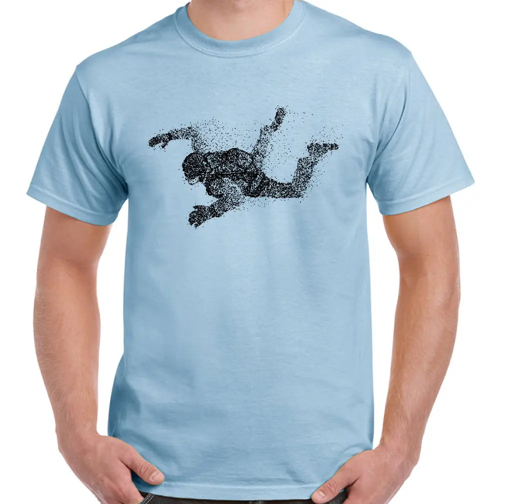 

Abstract Parachutist Mens T-Shirt Parachute skydiver 1 2 3 Para