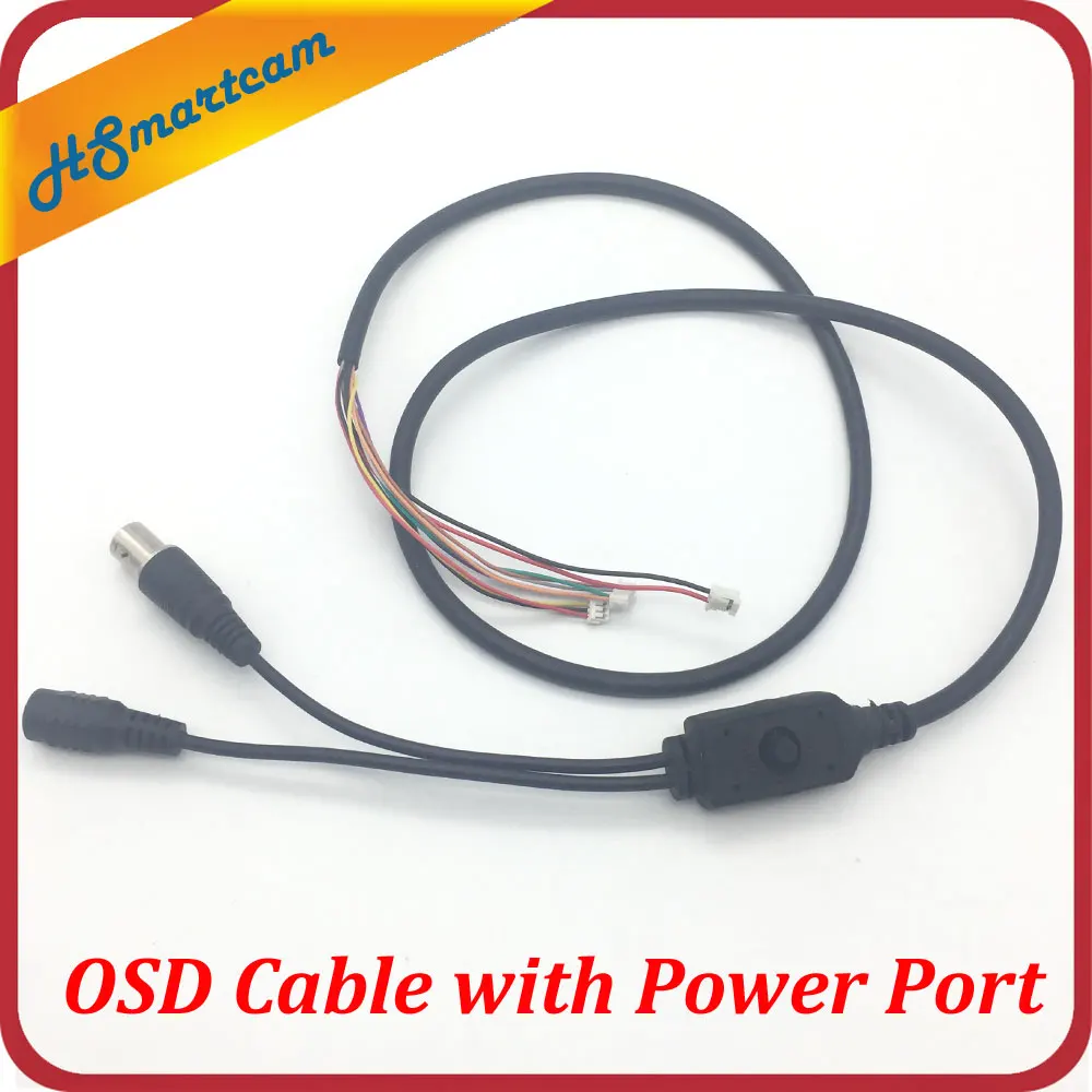 

OSD Cable with Power Port + Video Port + OSD Menu Port for CCD Board